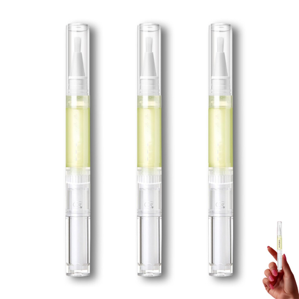 Nail Growth Pen and Cuticle Oil Pen 3 Pack for Fast Nail Growth and Stronger, Healthier Nails