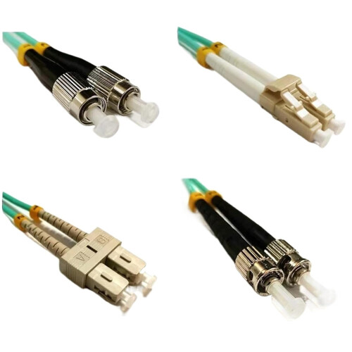 Fiber Optic Patch Cord Duplex OM4 Multimode 2.0/3.0mm Jacket 2 Core 25M SCST 1