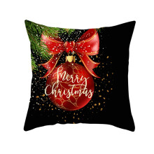 Square Pillowcase 20"x20" Polyester Pillow Cover for Kids Christmas Decoration Style 26 Red and Green Holiday Design