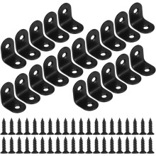 Staffa angolare in metallo per rinforzare i giunti angolari, perfetta per progetti fai da te, facile da installare, robusta e resistente alla