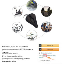 Comodo coprisella per bicicletta in gel extra morbido, cuscino sella per bicicletta in gel avanzato che garantisce un sollievo ottimale dalla