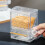 Automatic Toothpick Dispenser Clear Plastic Toothpick Holder with Twist Knob, 500 Capacity, 2 Pack 2