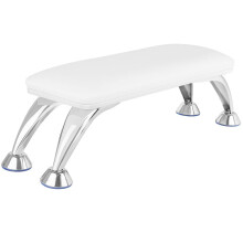 Nail Arm Rest for Manicure and Pedicure with Ergonomic Cushion and NonSlip Base White