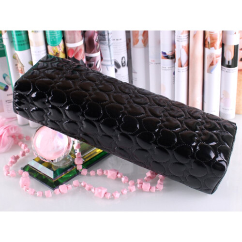 Nail Arm Rest Cushion with Soft Microfiber Leather, Ergonomic Hand Support for Professional Nails Tech (Black) 1