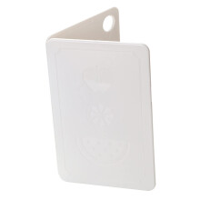 Foldable Chopping Board with Dual Function, Plastic Cutting Board for Camping Picnic, Nordic White 20x12.5cm