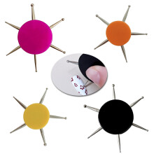 4Pcs Nail Dotting Tools Set with 12 Size Tips, Acrylic Handle Manicure Dotting Pens for Nail Art
