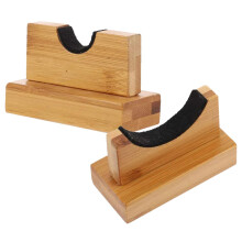 Bats Display Holder SpaceSaving Wooden Baseball Bat Organizer, 1 Pair, 4.33 x 2.17 x 2.36 Inches, Sturdy Display Stand