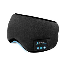 Bandă de susținere Bluetooth 5.0 pentru somn cu stereo de înaltă fidelitate, material răcoros, confortabil și lavabil pentru blocarea luminii