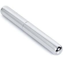 Stainless Steel Travel Cigar Case with ImpactResistant Hard Shell and Sleek Satin Finish