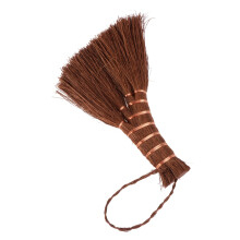 Mini Handheld Broom with Dustpan, Natural Palm Bristles for Kitchen and Office Compact Cleaning