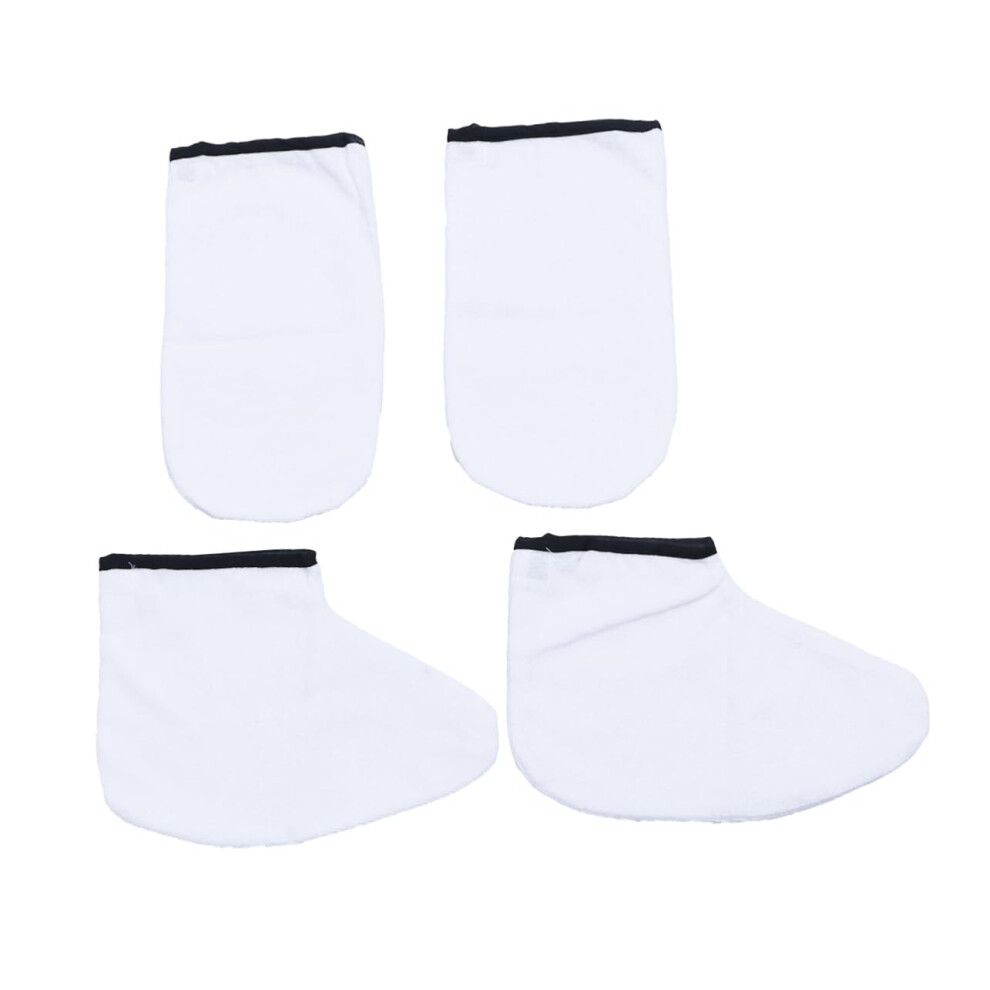 Paraffin Wax Therapy Gloves and Foot Spa Mittens, Cotton Heat Retention, Washable and Reusable
