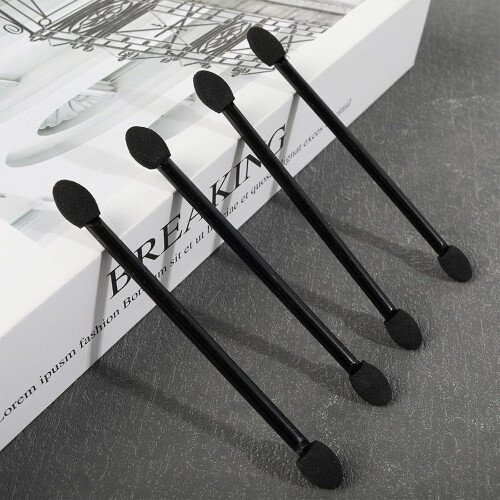 40PCS Dual End Eyeshadow Applicator Brushes with Soft Latex Sponge for Precise Color Application 2