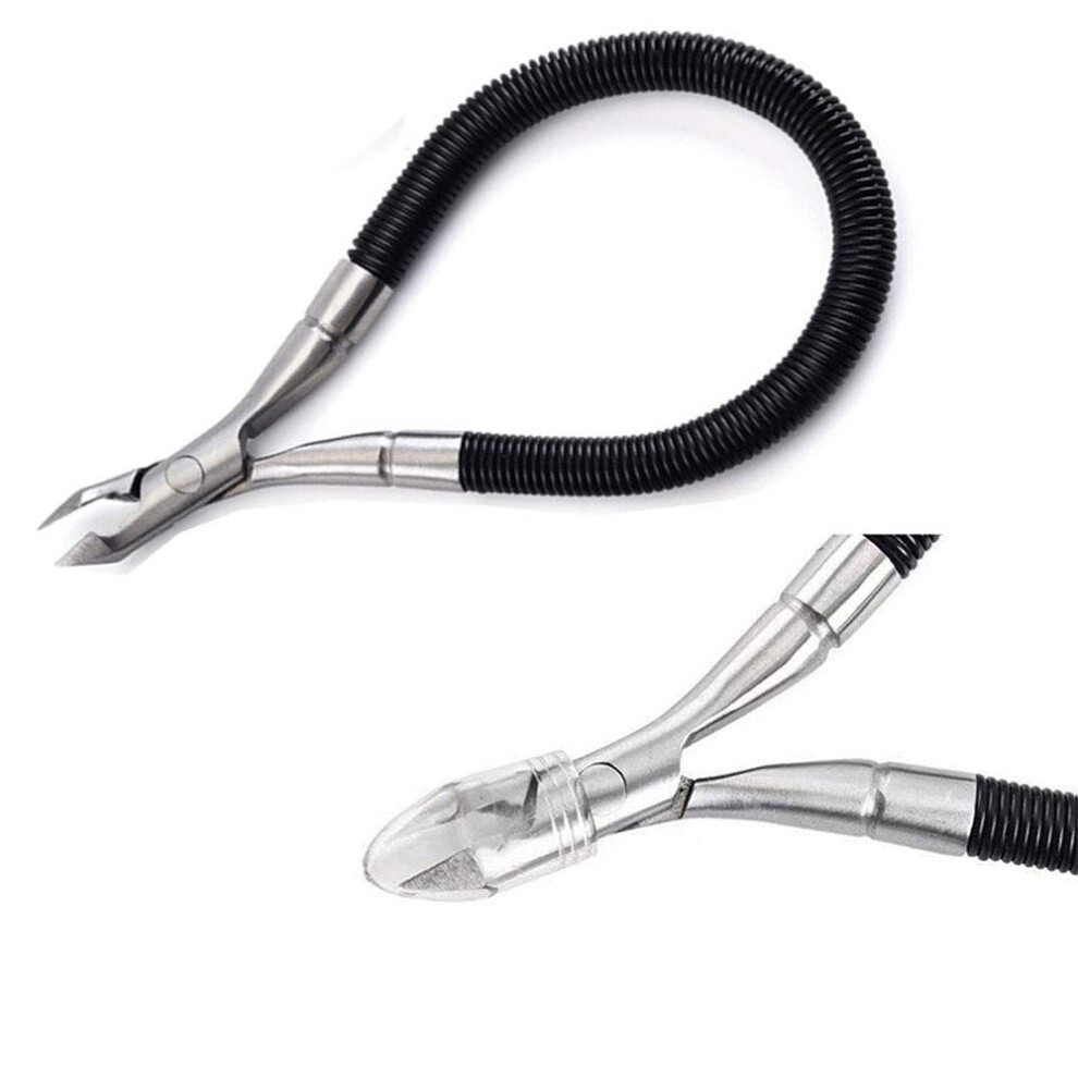 Stainless Steel Cuticle Nipper with Protector, UltraSharp Nail Clipper for Manicure Pedicure