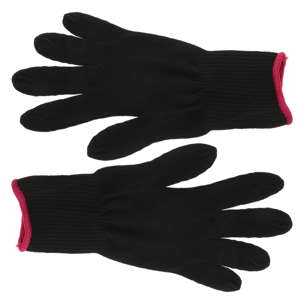 Heat Resistant Styling Glove for Curling and Straightening, Salon Quality Heat Protection, Black