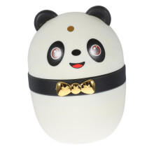 Toothpick Dispenser Panda Design Push Type Holder with Protective Lid PP Storage Box