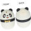 Toothpick Dispenser Panda Design Push Type Holder with Protective Lid PP Storage Box 4