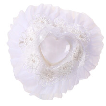 Tender Stone Embellished Wedding Hoop-Small flower heart s