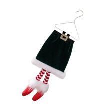 Fanciful Christmas Substitute Legs Suspended Deck-Ink green