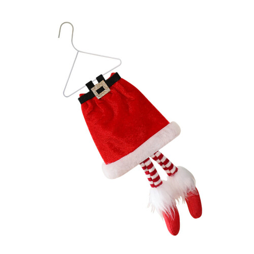 Christmas Substitute Legs Fabric Decoration Multiple-Red