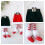 Christmas Substitute Legs Fabric Decoration Multiple-Red 5