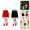 Christmas Substitute Legs Fabric Decoration Multiple-Red 3