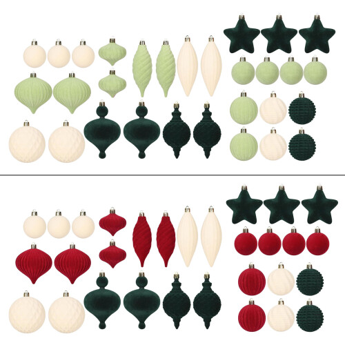 Velutinous Face Holiday Sphere Decorations Colorful Plastic-A 1
