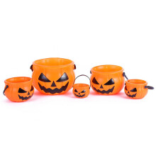 Porte-bonbons d'Halloween, seau citrouille portable réutilisable en matériau écologique pour la chasse aux bonbons, décorations de citrouille en