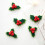 Pack Of 4 Fabric Bowknot Decorations With Leaf-Coffee bow 7