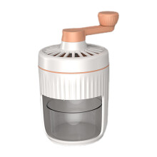 Manual Ice Crusher with Detachable Parts for Smooth Drink Shaving, Portable Hand Crank for Home Use