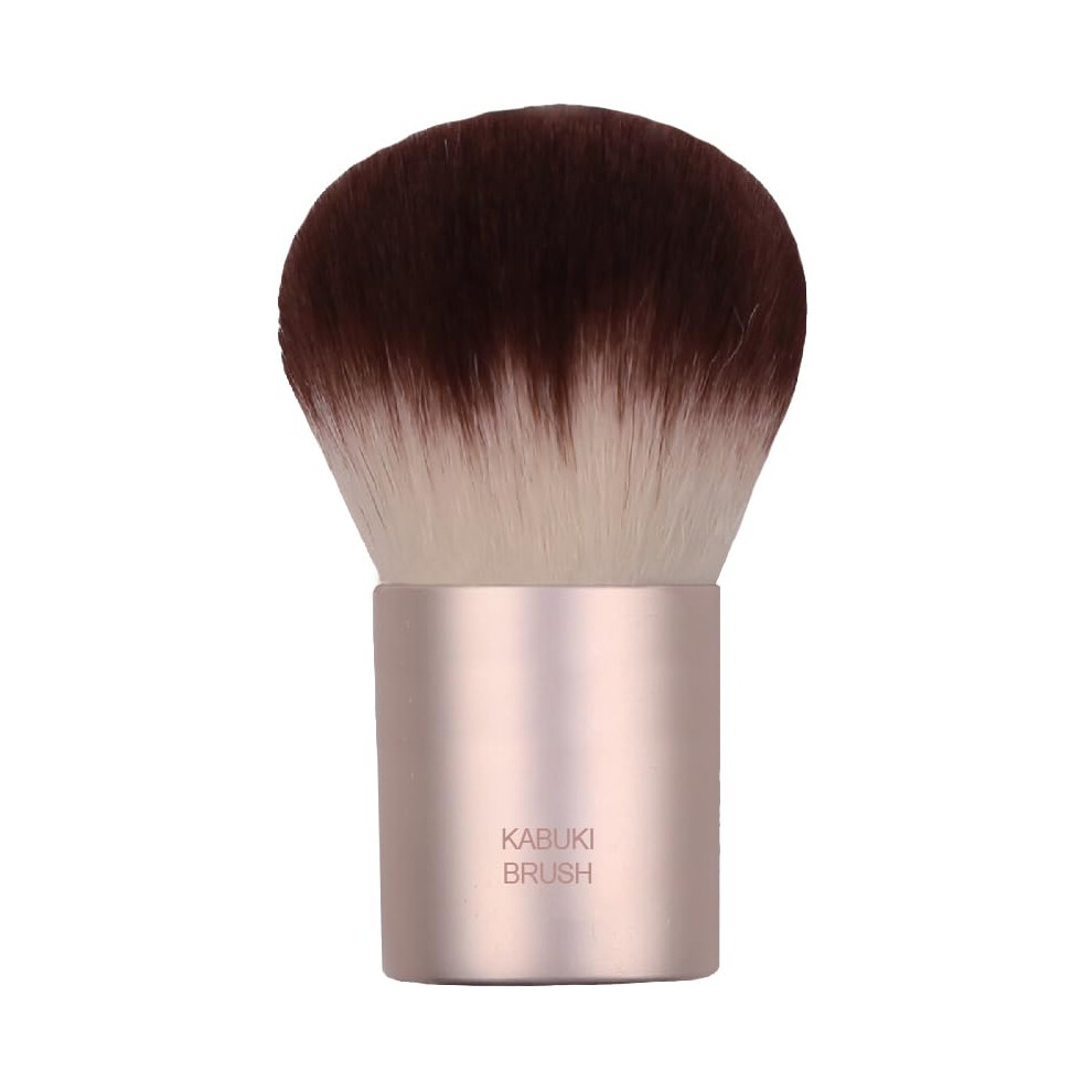 Pink Kabuki Brush For Blush And Contour With Soft Bristles Makeup Blending Tool