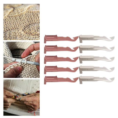Manual Round Knitting Machine Efficient Crochet-5 pink 5 white 1