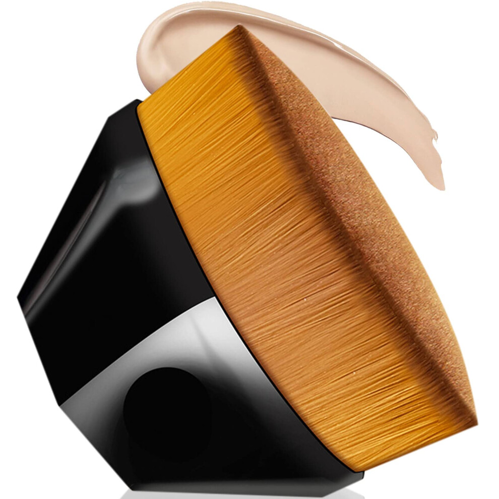 Self Tanner Brush for Face and Body, Flat  Kabuki Tanning Brush with Ultra Soft Dense Bristles