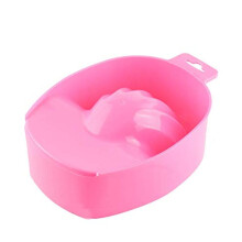 Pink Nail Soaking Bowl for Cuticle Softening and Artificial Nail Removal, Comfort Fit