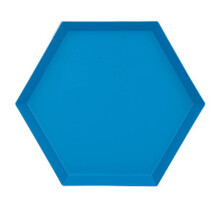 Bandejas modernas geométricas de colores sofisticados ModTrays, bandejas metálicas multiusos, resistentes, duraderas y ligeras para el hogar, la