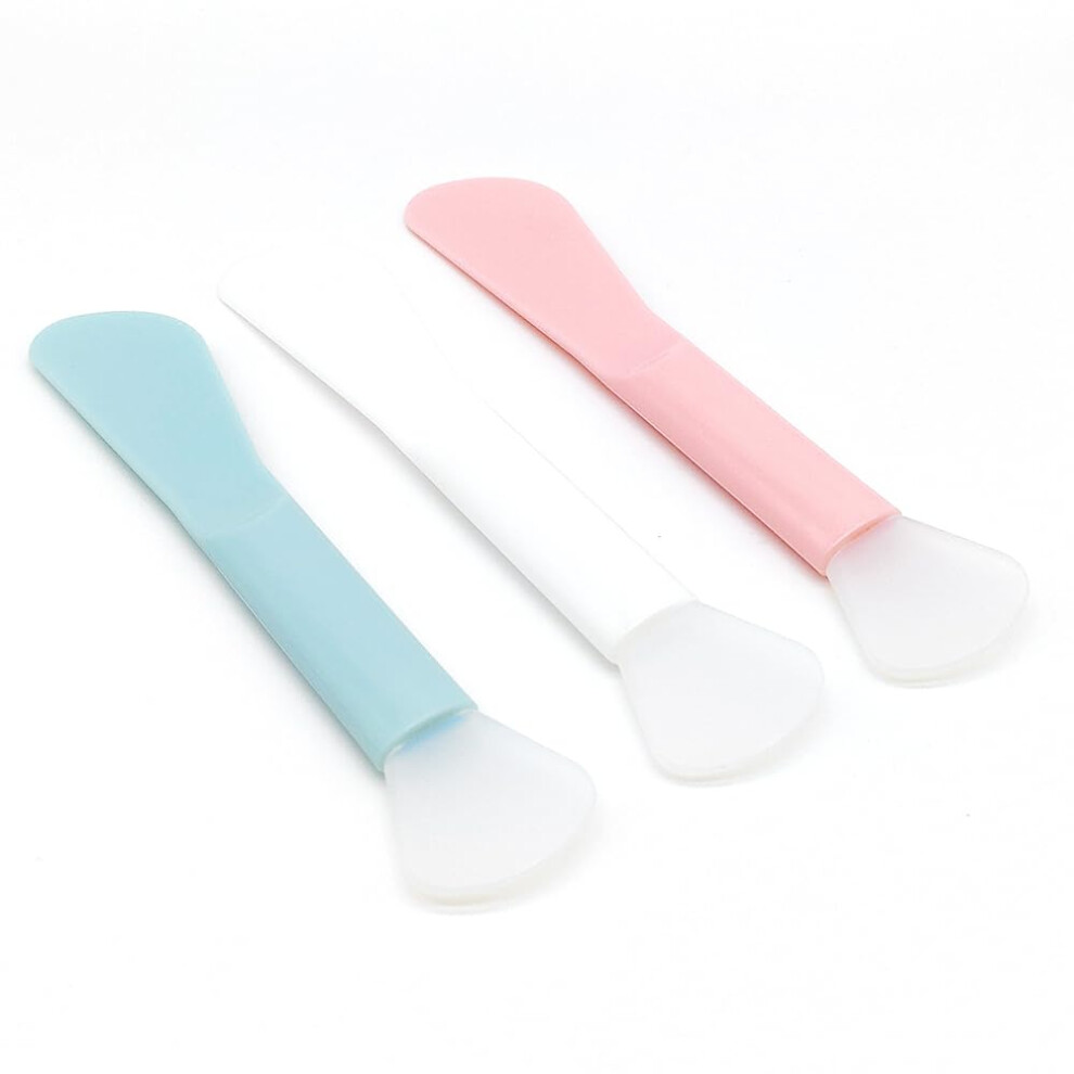 6 Pack Dual Head Face Mask Applicator Brushes, Silicone Cosmetic Spatula Set for Skincare Mixing