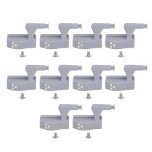 Iluminación bajo armarios a pilas, fabricada en ABS, para soluciones de almacenamiento eficientes y elegantes (10 unidades).