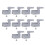 Battery Operated Under Cabinet Lighting, Abs Material Wardrobe Lights For Efficient And Elegant Storage Solutions (10Set) 1