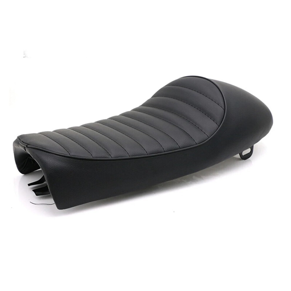 Vintage Motorcycle Seat For Yamaha Sr125 Sr250 Sr400, Waterproof Leather Hump Design Black 9001264956370