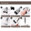 Makeup Foundation Brush Set for Flawless Full Coverage Liquid with Flat Synthetic Bristles, Silver 5