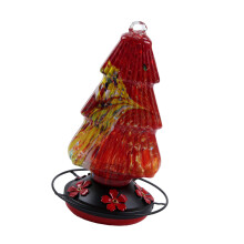 Glass Bird Water Feeders Outdoor Garden Yard Hummingbird-Red