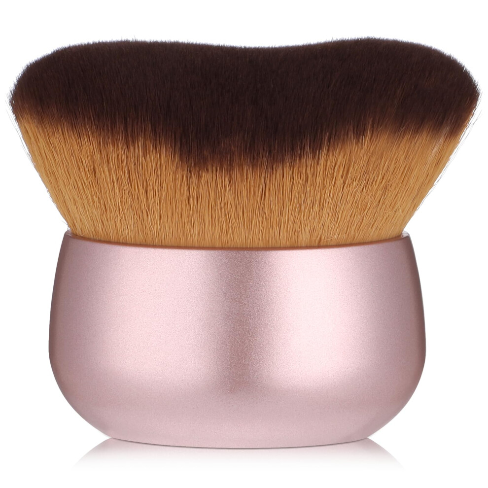 Pink Extra Large Self Tanner Brush With Ultra Soft Bristles, Body Kabuki Brush For Even Tanning