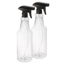 32 oz Spray Bottles Set of 2, Ergonomic Comfort Grip, Fine Mist for MultiSurface Cleaning
