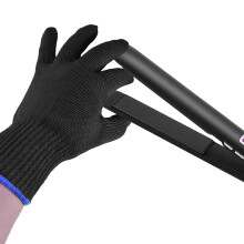 Professional Heat Resistant Glove for Hair Styling with Scald Protection, Curling Wand Medium