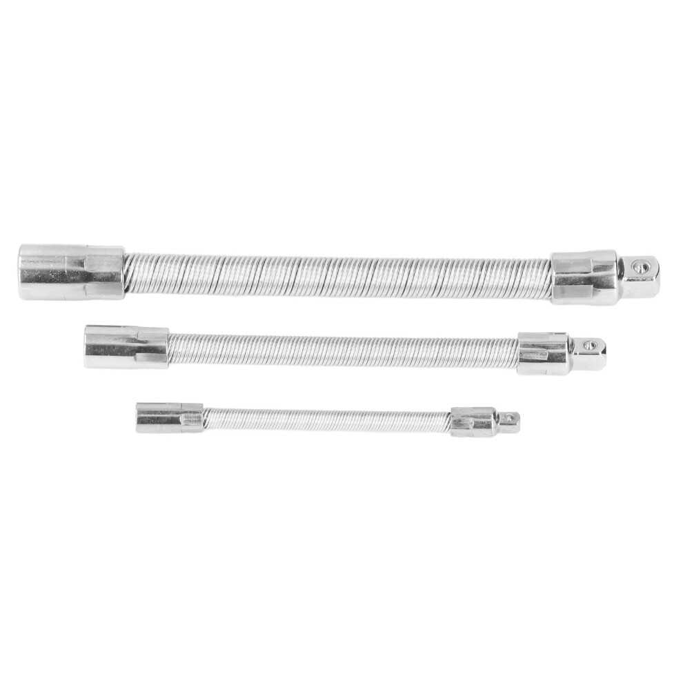 Spring Loaded Detent Balls Flexible Socket Extensions, Stainless Steel And Aluminum Alloy Set, Extra Length And Flexibility, Anti Rust And Durable Too 9454554071442