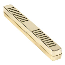 Cigar Humidor Long Plastic Travel Humidifier Reusable Inside Box ABS Gold Finish