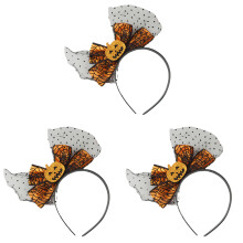 Bandeau d'Halloween motif citrouille, matériaux de qualité, antidérapant, accessoire de mode, idéal pour les fêtes costumées et le quotidien