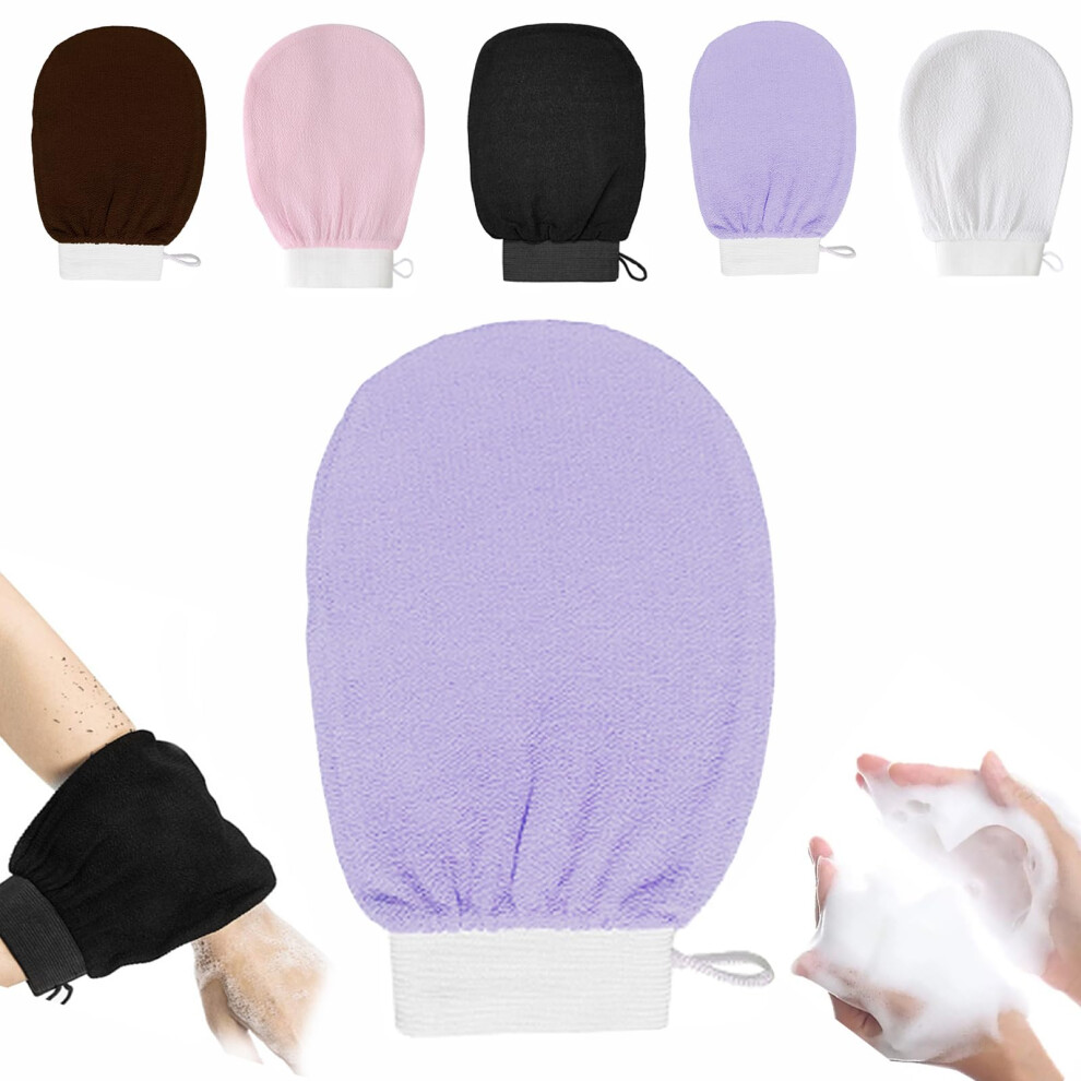 Exfoliating Gloves for Dead Skin Removal, Reusable Body Scrub Mitt for Shower Spa Experience 1pcs