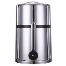 Manual Ice Crusher with Visible  Cover and Storage Box, Hand Crank Ice Shaver for Slush Drinks