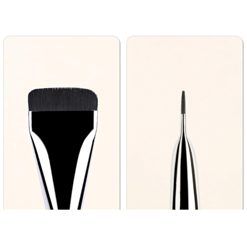 2pcs Flat Foundation Brush for Liquid Makeup, Ultra Thin Soft Dense Bristles for Full Coverage Face 2
