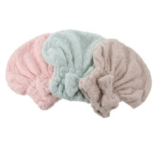 3pcs Microfiber Hair Drying Towel Set Ultra Absorbent Quick Dry Bowknot Wrap for Women Girls